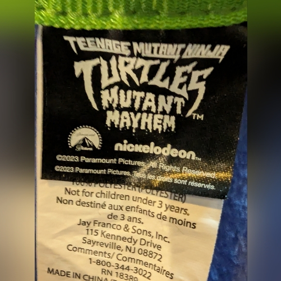 Teenage Mutant Ninja Turtles Kids Silk Touch Fleece Throw - Picture 4 of 4